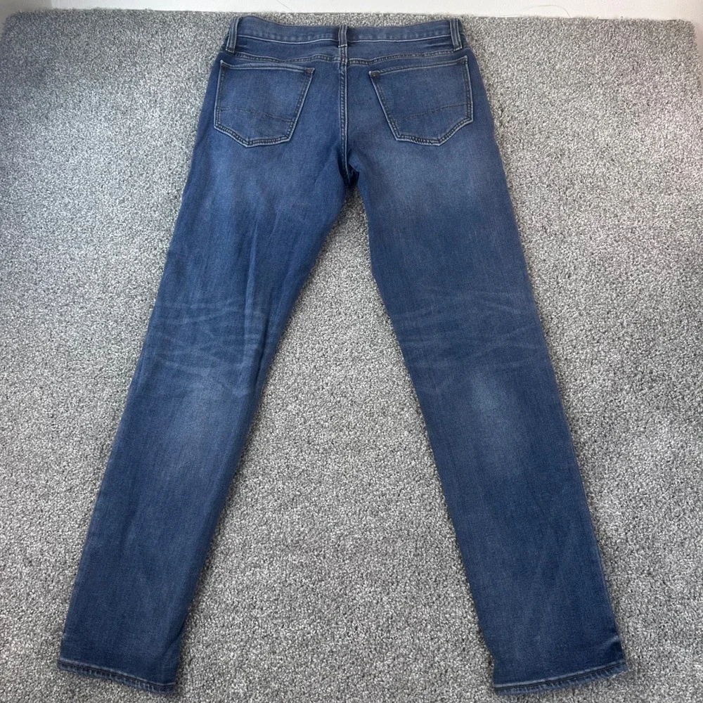 Banana Republic Travel Jean Mens 32x33 (actual) Slim Fit Medium Wash Blue Denim